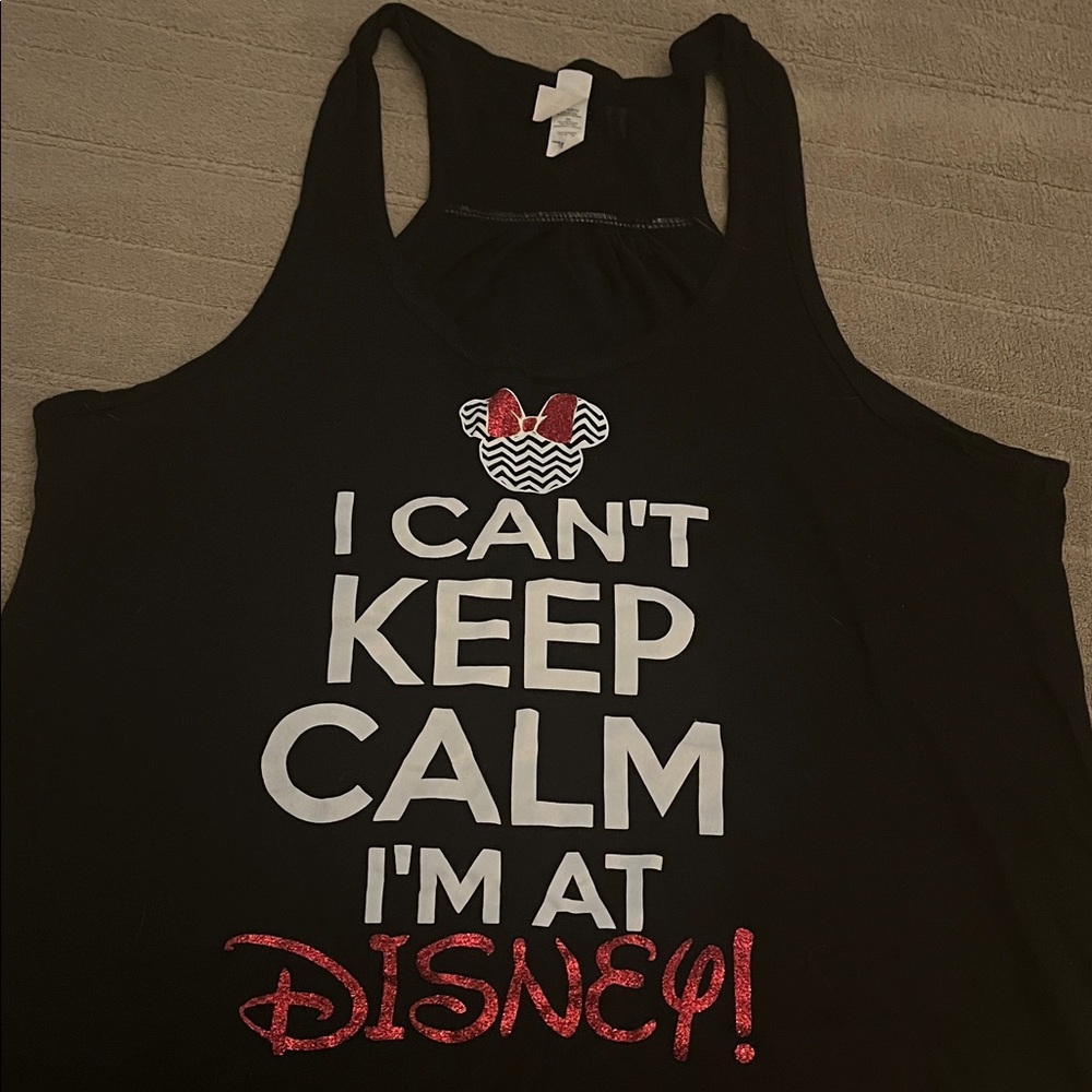 Bella Canvas Black Disney Tank Top
